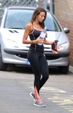 MICHELLE KEEGAN Arrives at a Gym in Essex 06/12/2015
