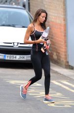 MICHELLE KEEGAN Arrives at a Gym in Essex 06/12/2015