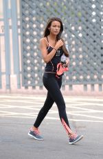 MICHELLE KEEGAN Arrives at a Gym in Essex 06/12/2015