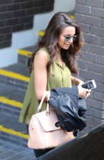 MICHELLE KEEGAN Leaves a Studio in London 05/05/2015