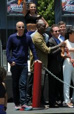 MICHELLE RODRIGUEZ at Fast & Furious Supercharged Ride at Universal Studios