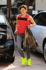 MICHELLE RODRIGUEZ Leaves a Gym in Los Angeles 06/15/2015