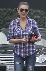 MILA KUNIS in Jeans Out in Los Angeles 06/15/2015