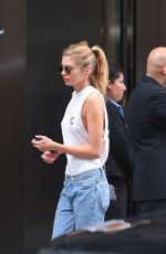 MILEY CYRUS and STELLA MAXWELL Leaves a Hotel in New York 06/20/2015