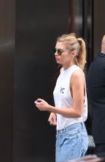 MILEY CYRUS and STELLA MAXWELL Leaves a Hotel in New York 06/20/2015