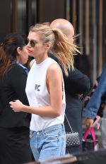 MILEY CYRUS and STELLA MAXWELL Leaves a Hotel in New York 06/20/2015