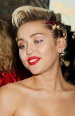 MILEY CYRUS at 2015 Amfar Inspiration Gala in New York