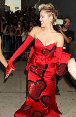 MILEY CYRUS at 2015 Amfar Inspiration Gala in New York