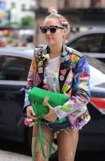 MILEY CYRUS Out and About in New York 06/18/2015