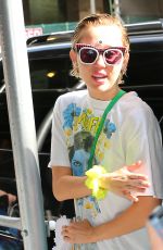 MILEY CYRUS Out and About in New York 06/19/2015