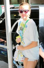 MILEY CYRUS Out and About in New York 06/19/2015
