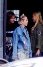 MILEY CYRUS Out for Lunch in Los Angeles 06/09/2015