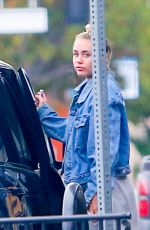 MILEY CYRUS Out for Lunch in Los Angeles 06/09/2015