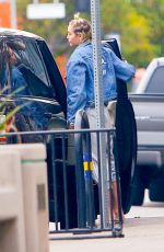 MILEY CYRUS Out for Lunch in Los Angeles 06/09/2015