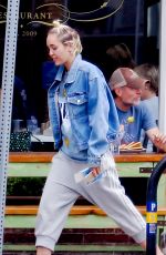 MILEY CYRUS Out for Lunch in Los Angeles 06/09/2015
