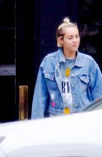 MILEY CYRUS Out for Lunch in Los Angeles 06/09/2015