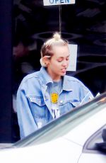 MILEY CYRUS Out for Lunch in Los Angeles 06/09/2015