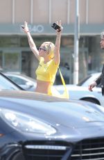MILY CYRUS Out and About in Los Angeles 06/01/2015