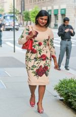 MINDY KALING Out and About in New York 06/17/2015