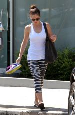 MINKA KELLY Leaves Rise Movement Gym in West Hollywood 06/19/2015