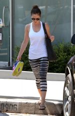 MINKA KELLY Leaves Rise Movement Gym in West Hollywood 06/19/2015