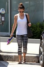 MINKA KELLY Leaves Rise Movement Gym in West Hollywood 06/19/2015