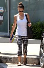 MINKA KELLY Leaves Rise Movement Gym in West Hollywood 06/19/2015