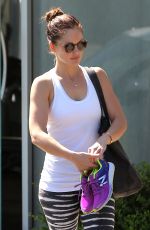 MINKA KELLY Leaves Rise Movement Gym in West Hollywood 06/19/2015
