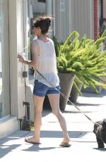 MIRANDA COSGROVE Walks Her Dog Out in Los Angeles 06/20/2015