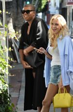 MORGAN STEWART Leaves The Ivy in Los Angeles 06/18/2015
