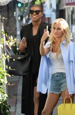 MORGAN STEWART Leaves The Ivy in Los Angeles 06/18/2015