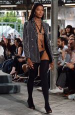 NAOMI CAMPBELL on the Runway of Givenchy Fashion Show in paris