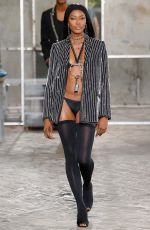 NAOMI CAMPBELL on the Runway of Givenchy Fashion Show in paris