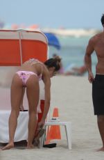 NATALIA BORGES in Bikini at a Beach in Miami 06/12/2015