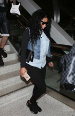 NICKI MINAJ Arrives at LAX Airport in Los Angeles 06/24/2015