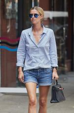 NICKY HILTON in Jeans Shorts Out in New York