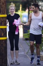 NICOLE KIDMAN at an Early Morning Spin Class on Her 48th Birthday in Los Angeles