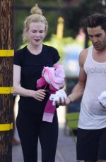 NICOLE KIDMAN at an Early Morning Spin Class on Her 48th Birthday in Los Angeles