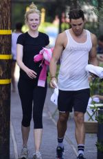 NICOLE KIDMAN at an Early Morning Spin Class on Her 48th Birthday in Los Angeles