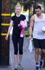 NICOLE KIDMAN at an Early Morning Spin Class on Her 48th Birthday in Los Angeles