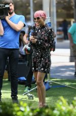 NICOLE RICHIE on the Set of Extra at the Grove 06/08/2015