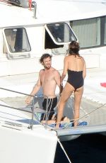 NIKKI REED in Swimsuit at a Boat in Italy 06/25/2015