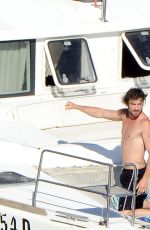 NIKKI REED in Swimsuit at a Boat in Italy 06/25/2015