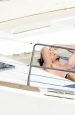 NIKKI REED in Swimsuit at a Boat in Italy 06/25/2015