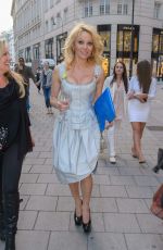 PAMELA ANDERSON at Fur Fur Fashion Show in Vienna