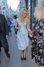 PAMELA ANDERSON at Fur Fur Fashion Show in Vienna