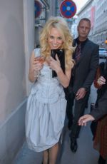 PAMELA ANDERSON at Fur Fur Fashion Show in Vienna
