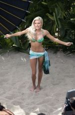 PIA MIA PEREZ in Bikini Filming Do It Again Music Video in Malibu 06/03/2015