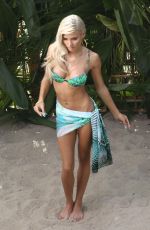 PIA MIA PEREZ in Bikini Filming Do It Again Music Video in Malibu 06/03/2015