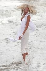 PIA MIA PEREZ on the Set of Do It Again Music Video in Malibu